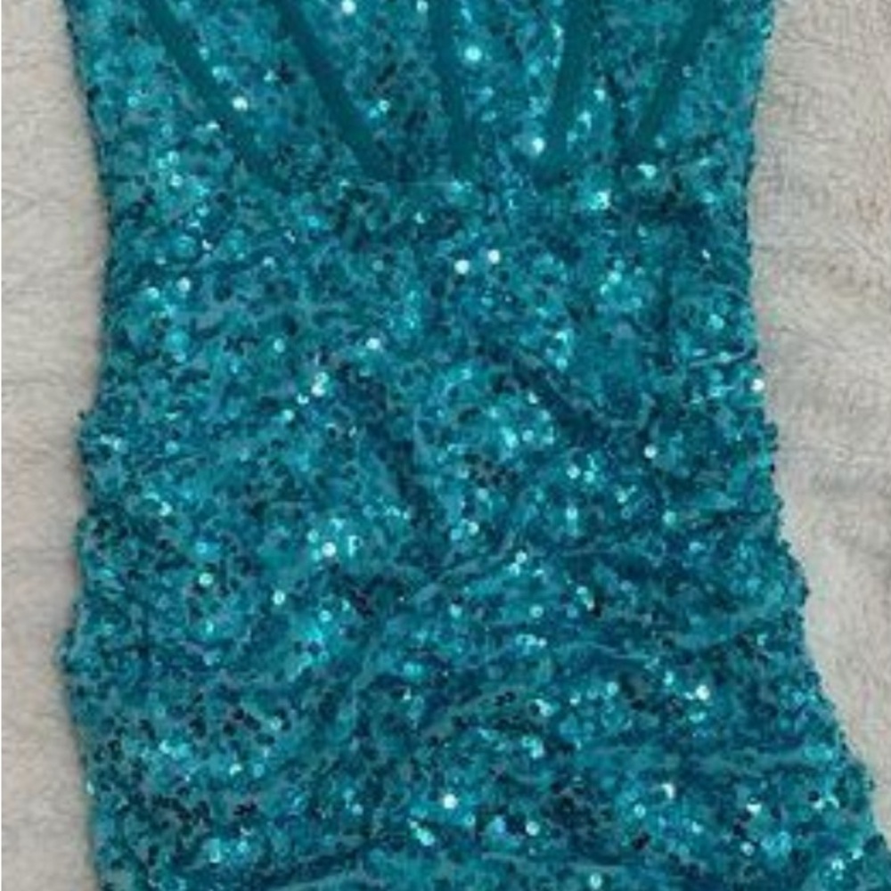 COPY - Hello Molly Sequin Turquoise Dress